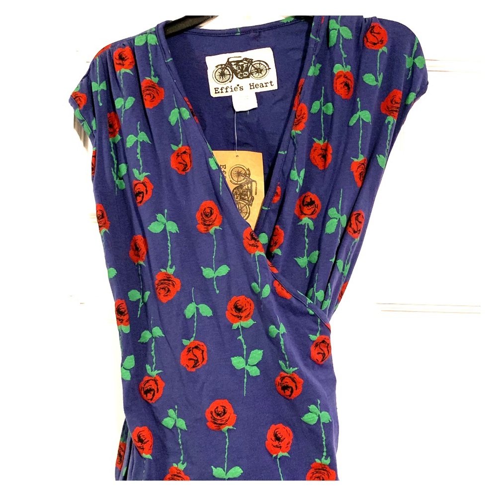 Effie’s heart wrap rose blouse